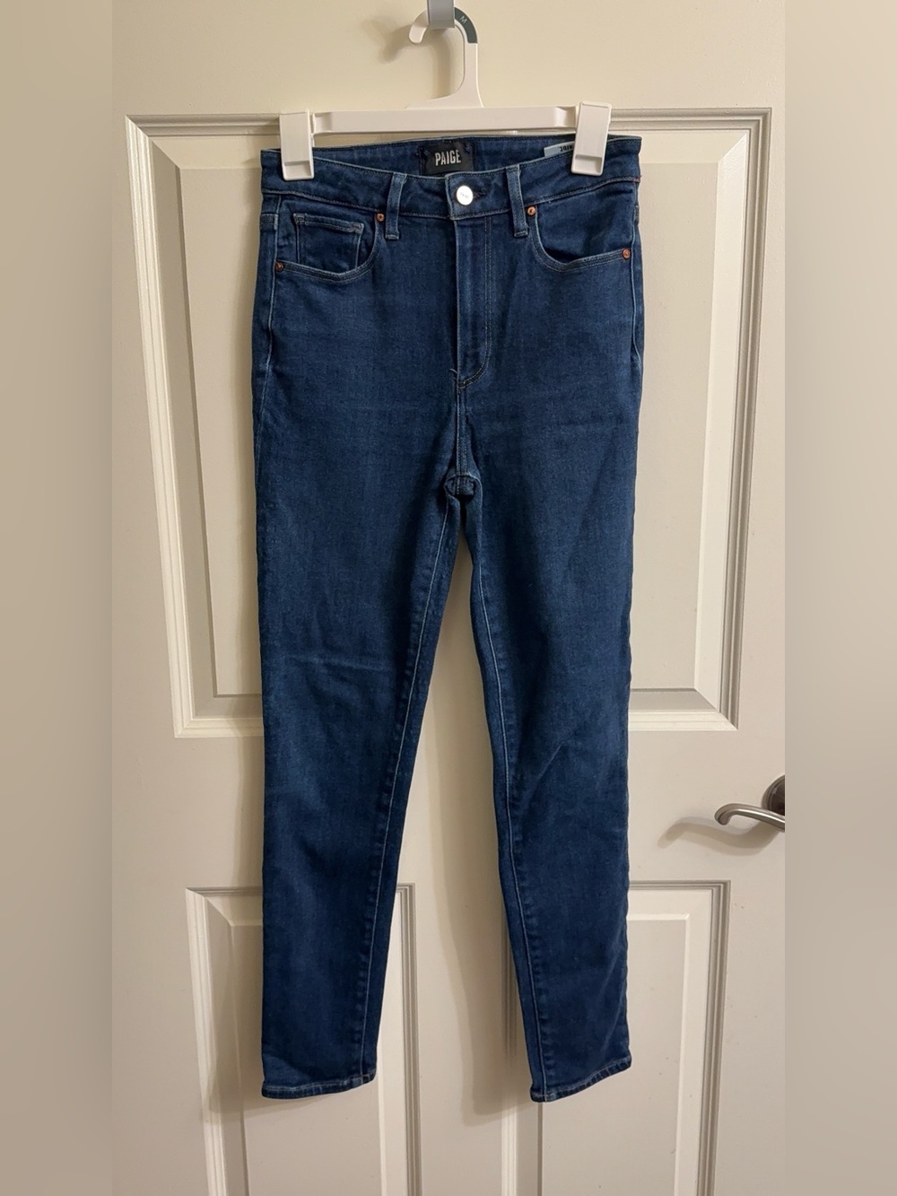 PAIGE Indigo Skinny Jeans — High-Rise Slim Fit